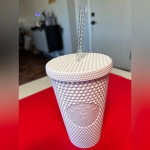 Starbucks Studded Reusable Cup - white